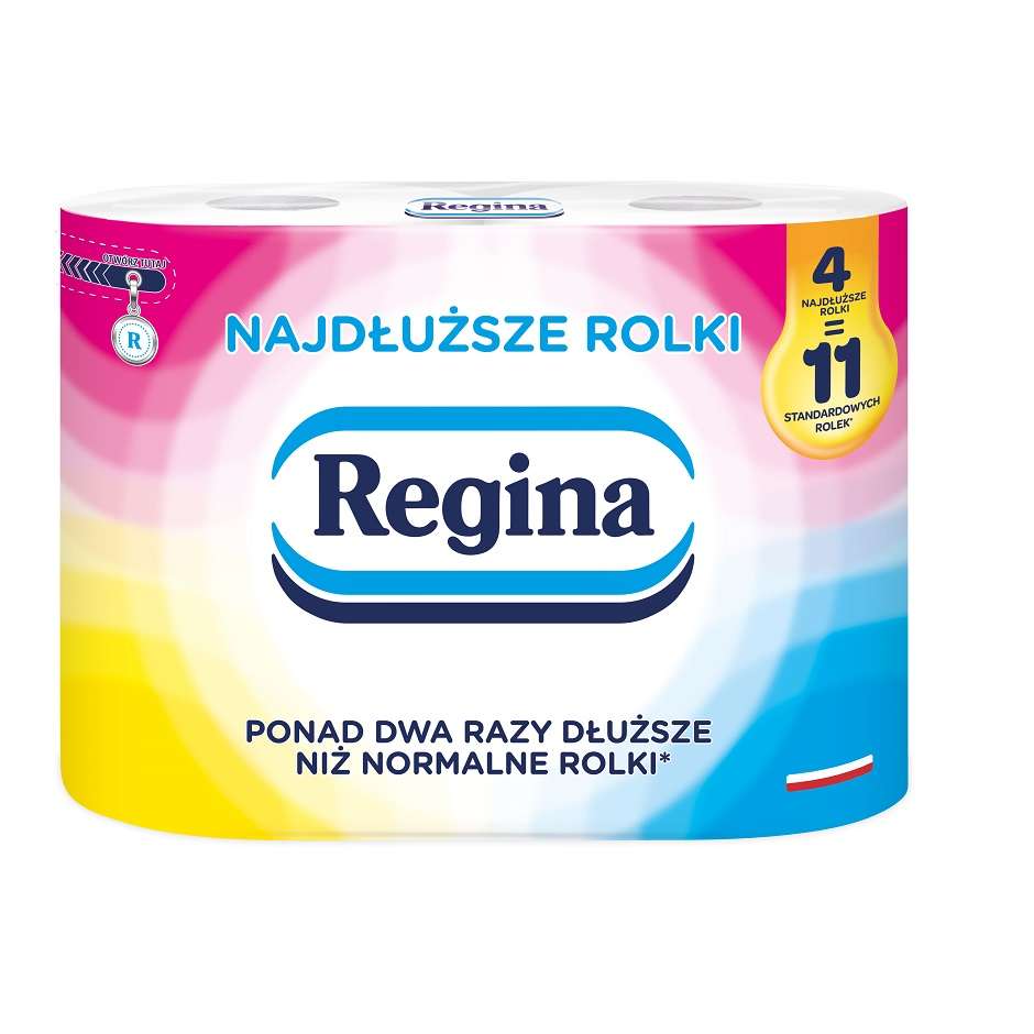 Regina najdłuższe rolki papier toaletowy 4 szt. - PSS Społem Zamość